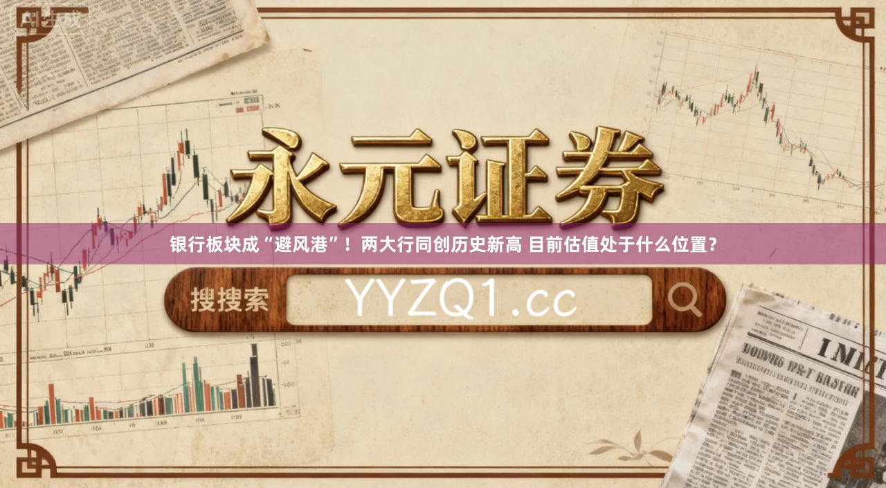 银行板块成“避风港”！两大行同创历史新高 目前估值处于什么位置？