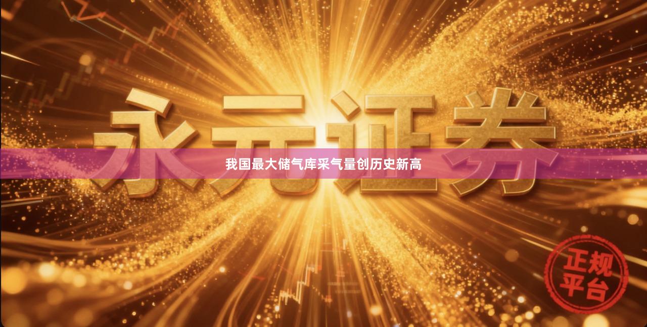 我国最大储气库采气量创历史新高