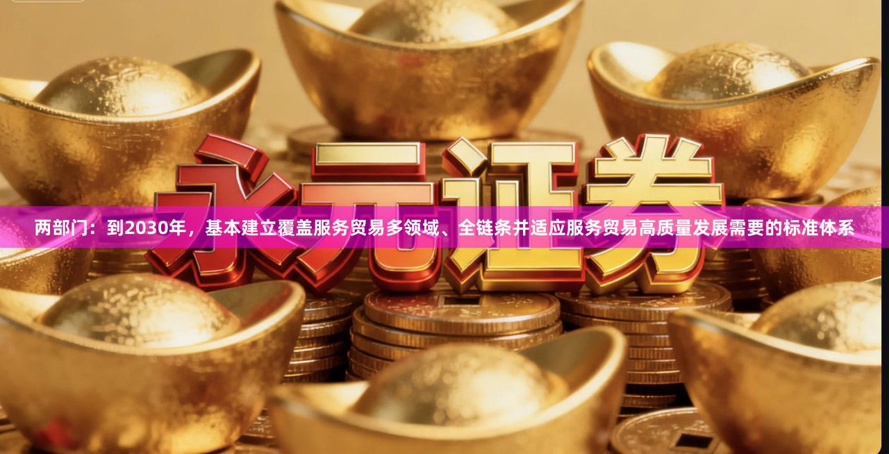 两部门：到2030年，基本建立覆盖服务贸易多领域、全链条并适应服务贸易高质量发展需要的标准体系