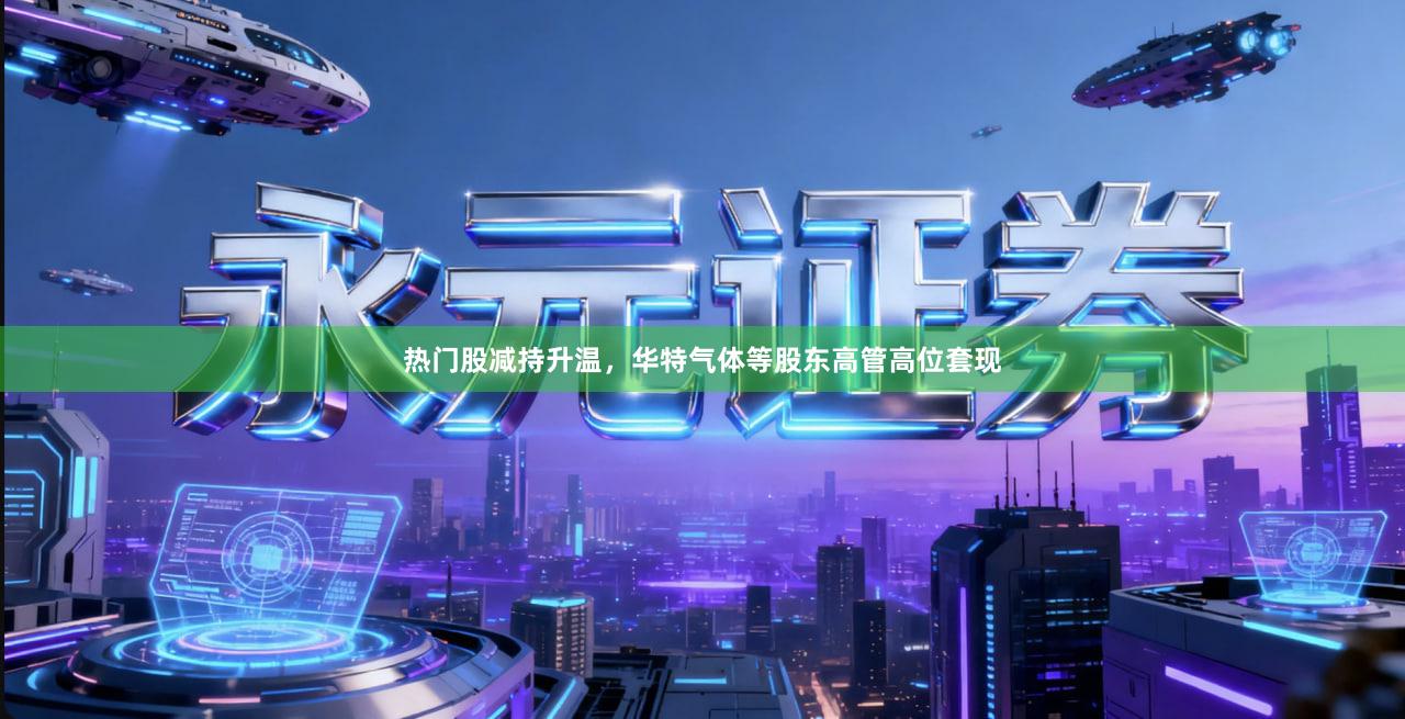 热门股减持升温，华特气体等股东高管高位套现